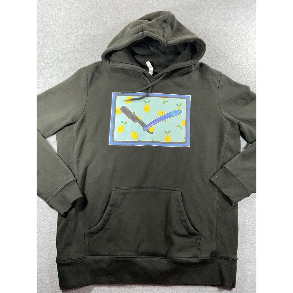 Original Favorites Cutthroat Razor Lemon Organic Cotton Hoodie Men L Black #1312
